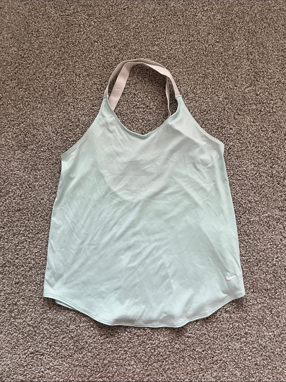 Nike Sky Blue Dri-Fit Elastika Training Tank  Size Medium